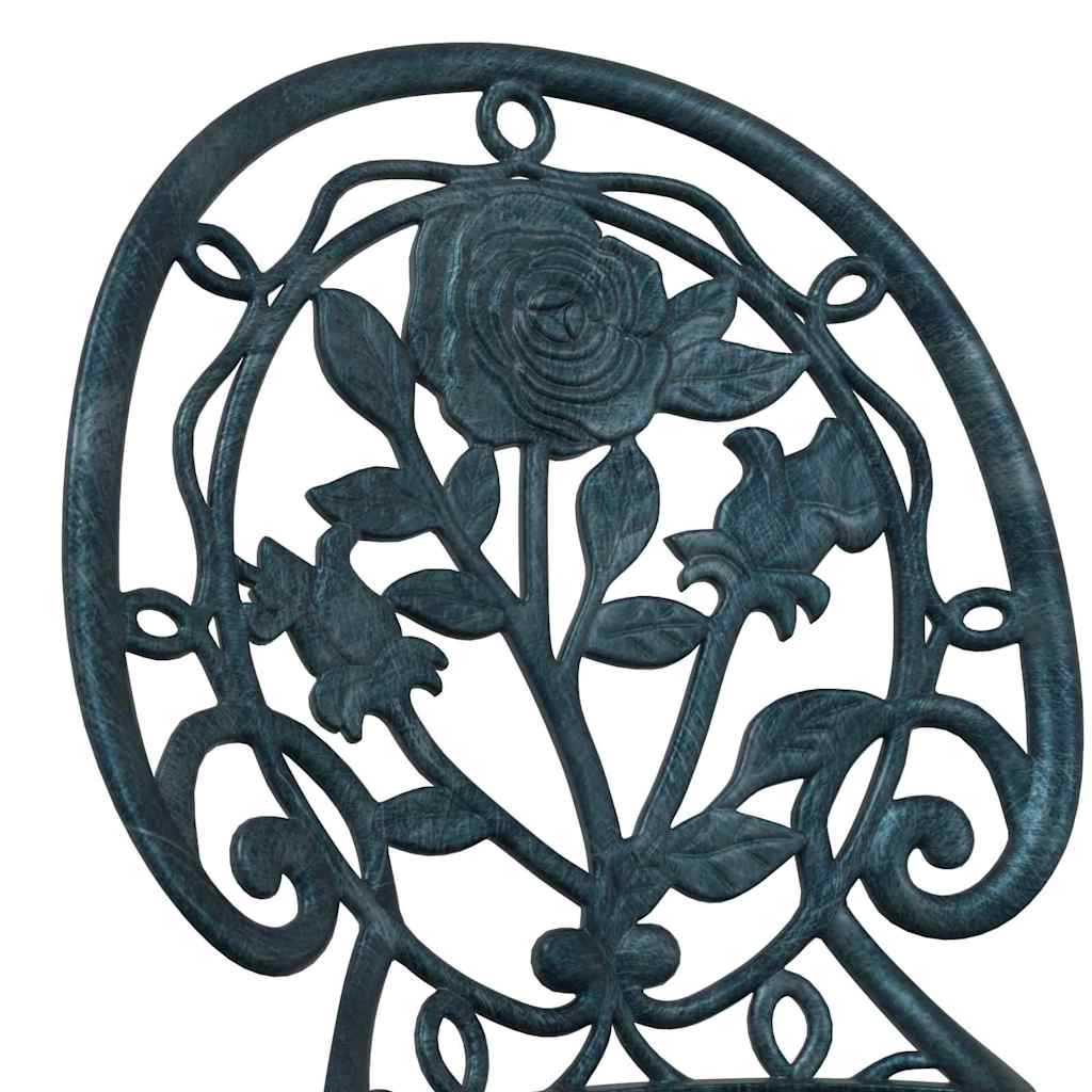 Hage Bistro Sett 3 pcs grønn Aluminium