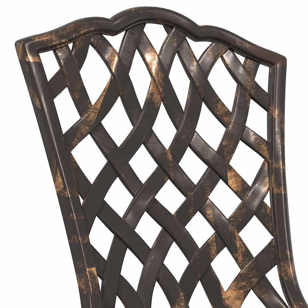 Hage Bistro Sett 3 pcs Bronse Aluminium