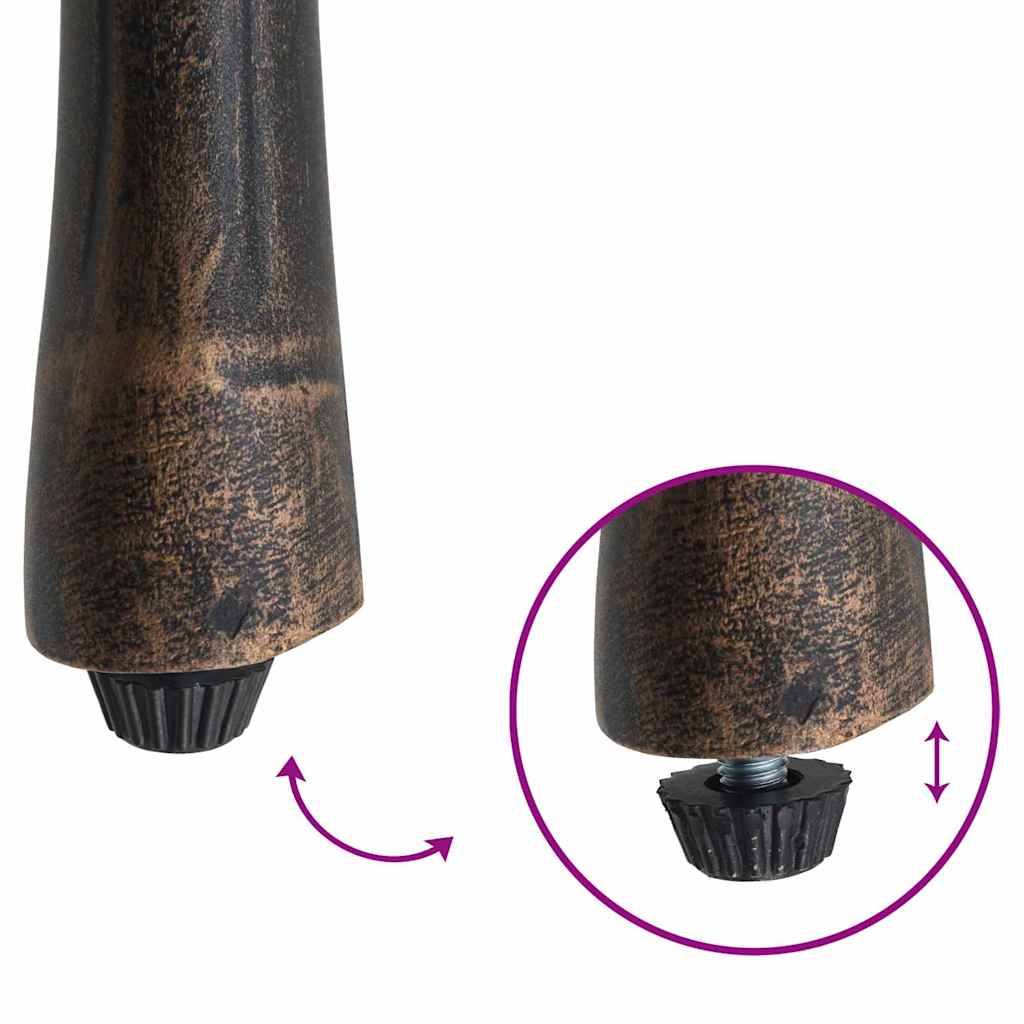 Hage Stol 2 pcs Bronse 55 x 56.5 x 91cm Aluminium