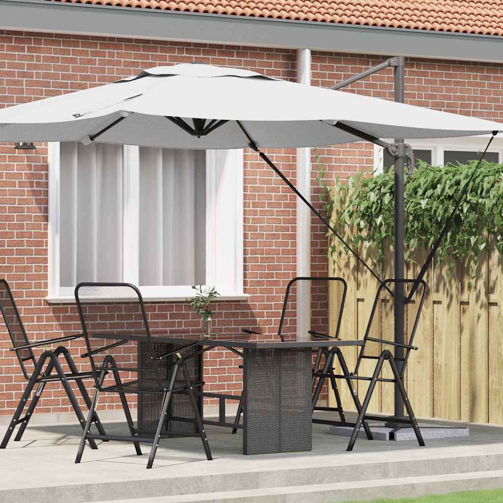 Cantilever Roma Parasoll Sand 286x285x265 cm i aluminium