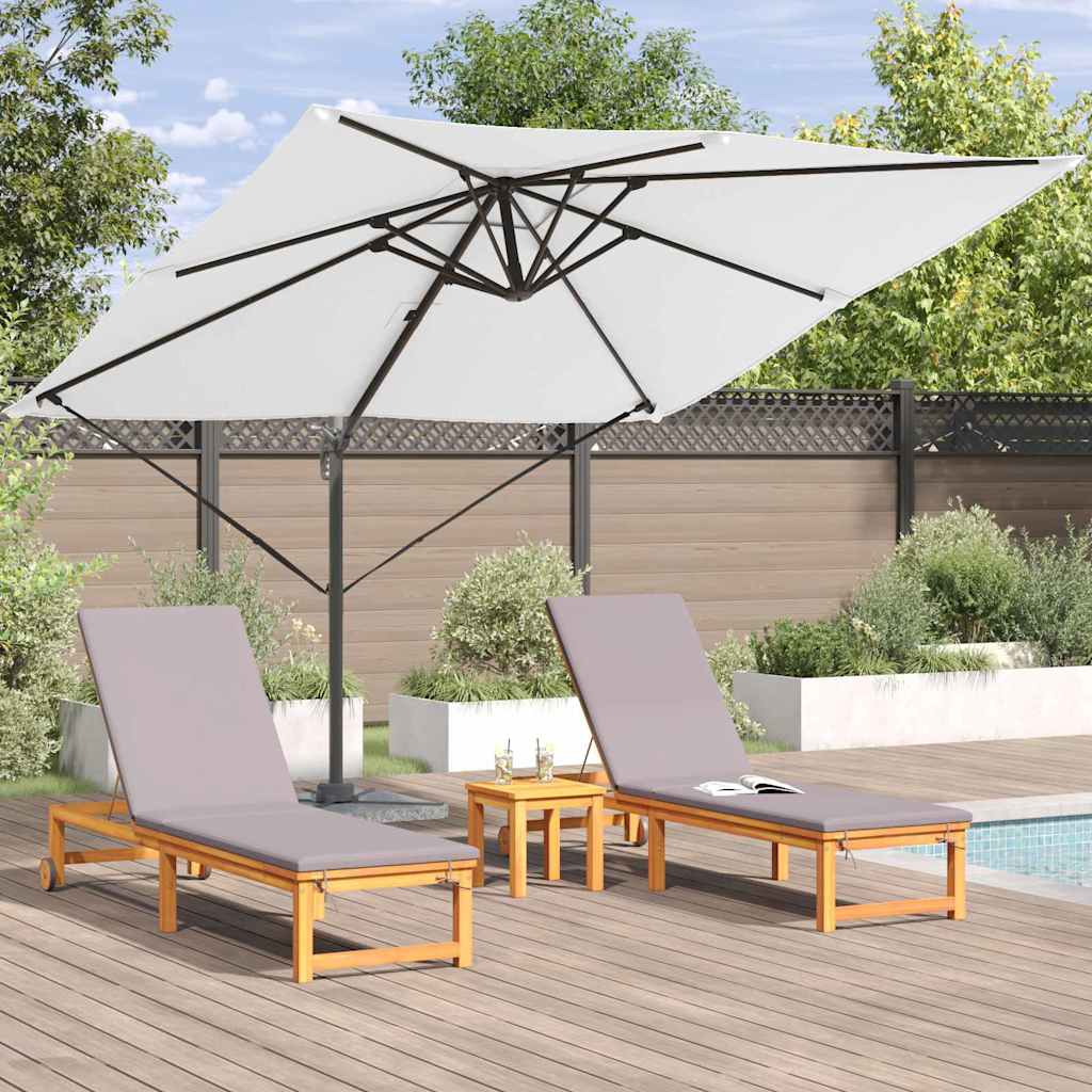 Cantilever Roma Parasoll Sand 286x285x265 cm i aluminium