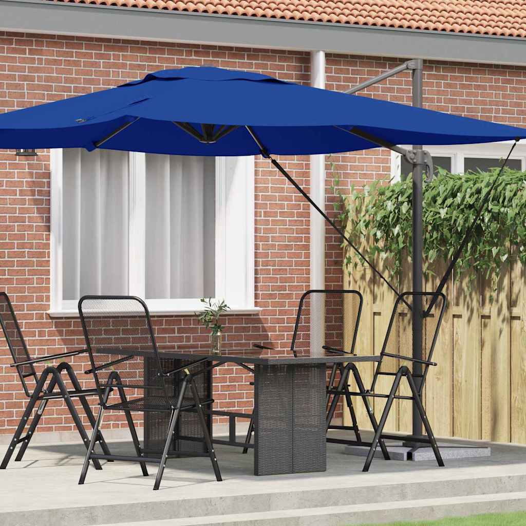 Cantilever Roma Parasoll Azure Blå 286x285x265 cm Aluminium