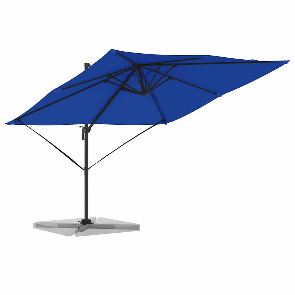 Cantilever Roma Parasoll Azure Blå 286x285x265 cm Aluminium