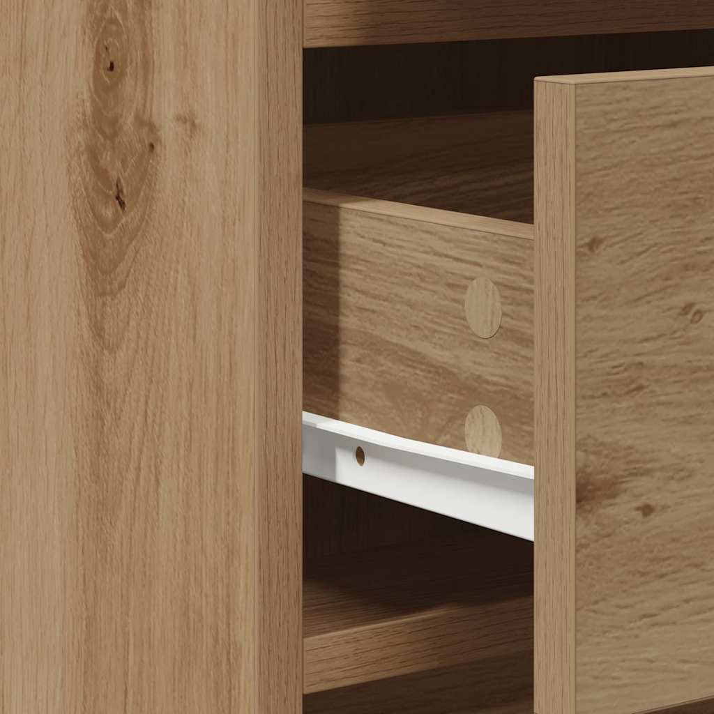 Sminkebord med skuff 3 pcs Brun 40 x 41 x 75 cm Konstruert tre