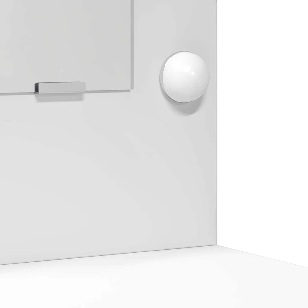 Sminkebordsett 2 pcs Hvit 50 x 41 x 135 cm Konstruert tre