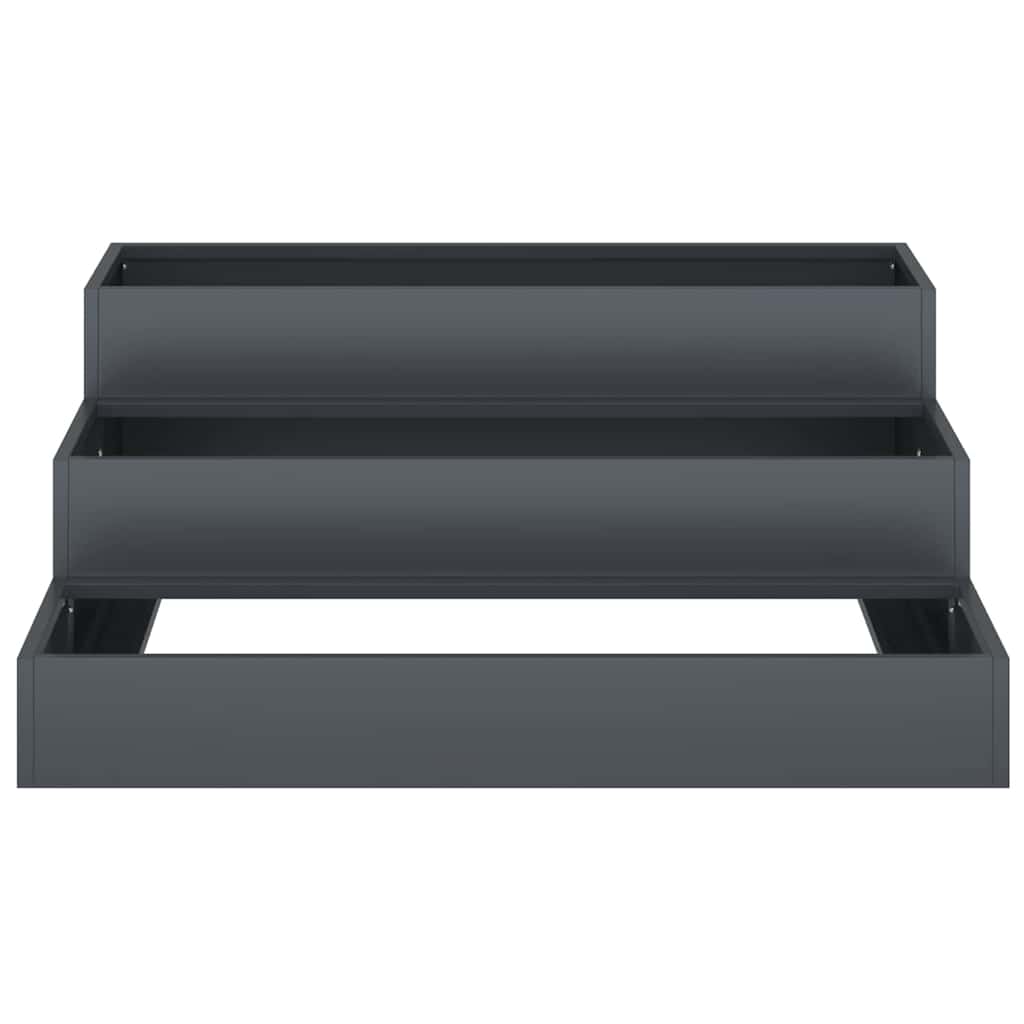 Hageblomsterpotte Antrasitt 90 x 90 x 35 cm Stål