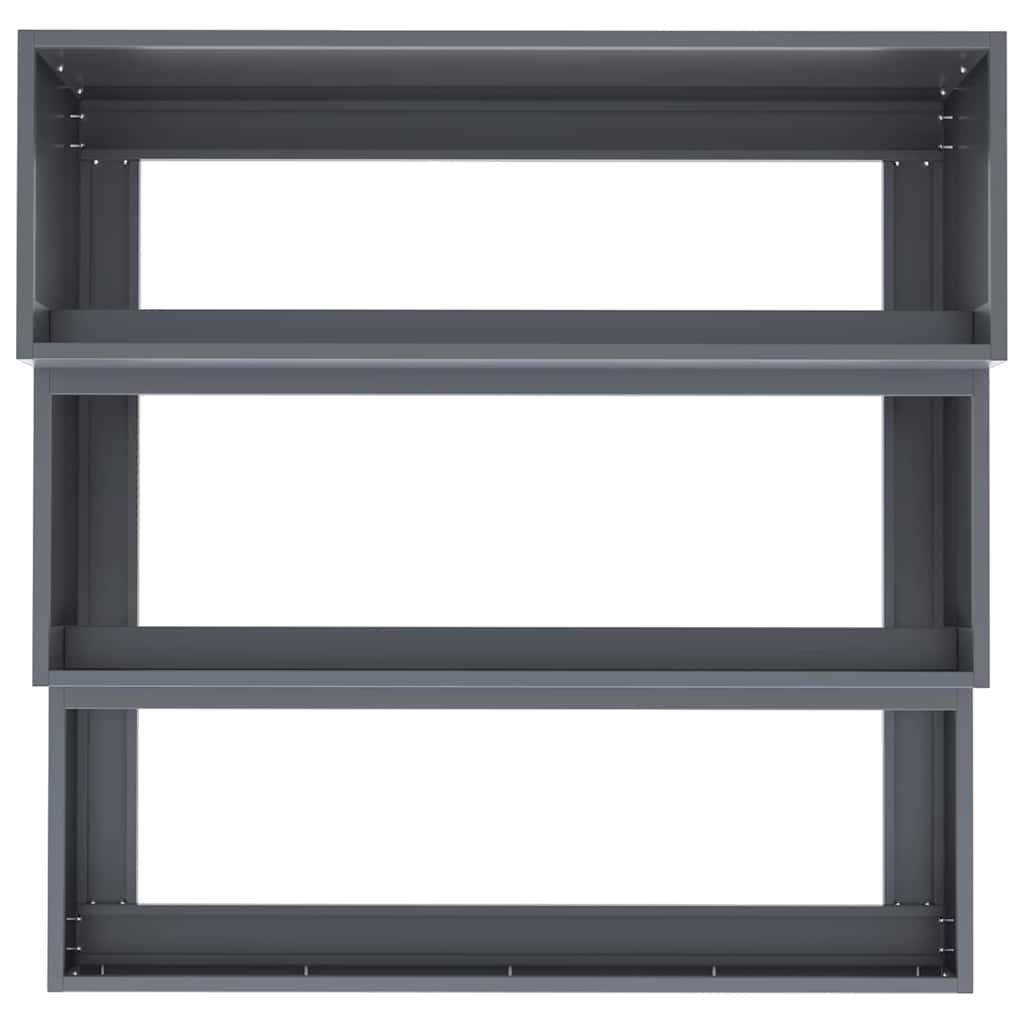 Hageblomsterpotte Antrasitt 90 x 90 x 35 cm Stål