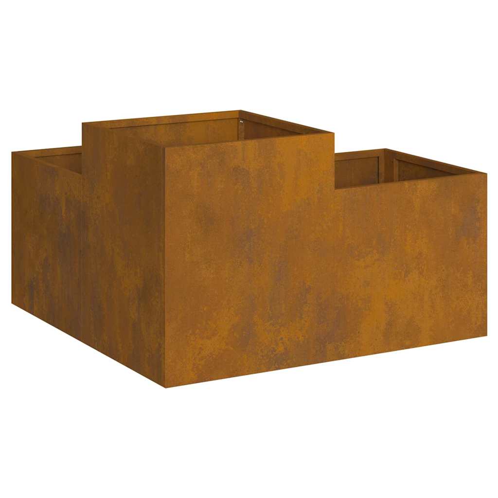Hageblomsterpotte Rusten 80 x 80 x 48 cm Cortenstål