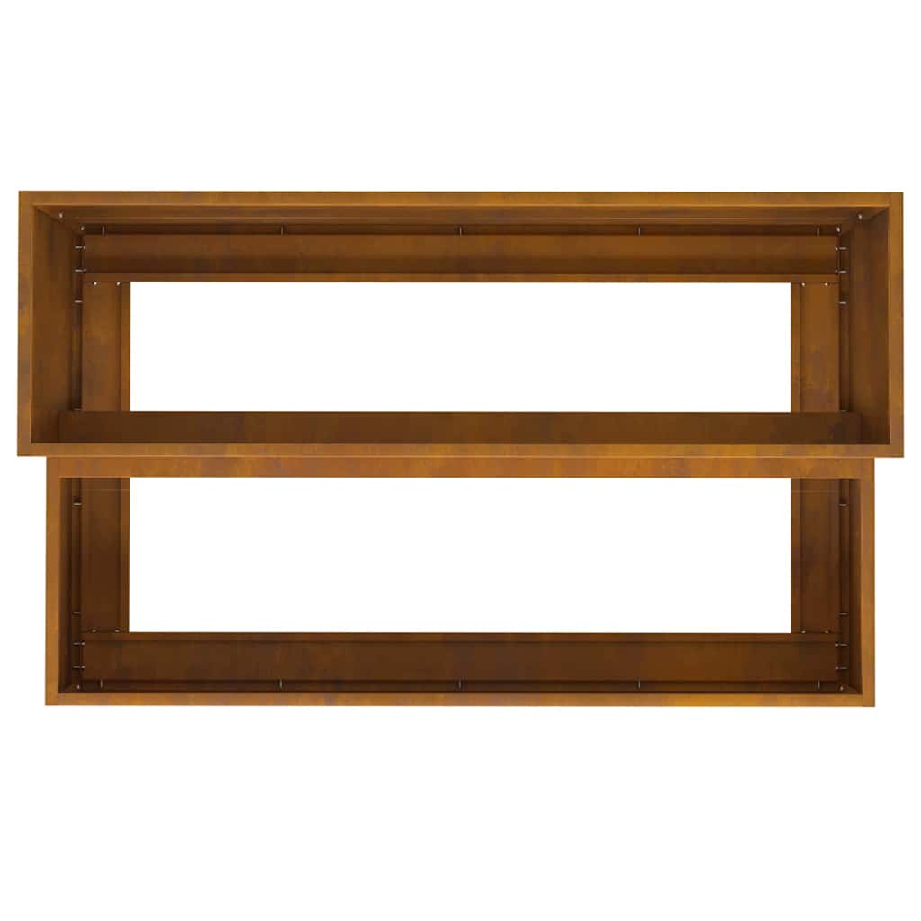 Hageblomsterpotte Rusten 100 x 60 x 45 cm Cortenstål