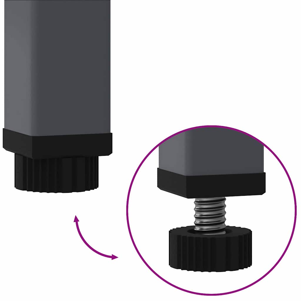 Hevet Hageplante Antrasitt 100 x 26 x 82 cm Stål
