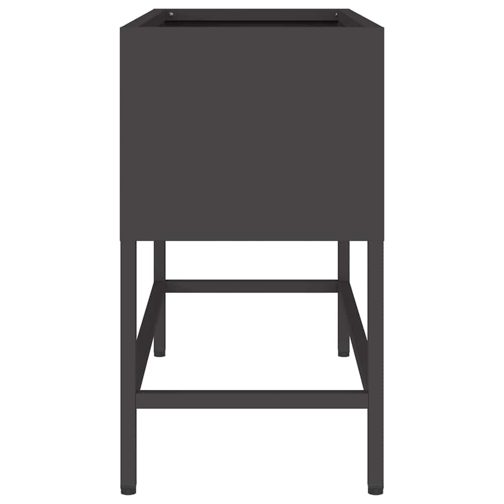 Hevet Hageplante Svart 60 x 26 x 45 cm Stål