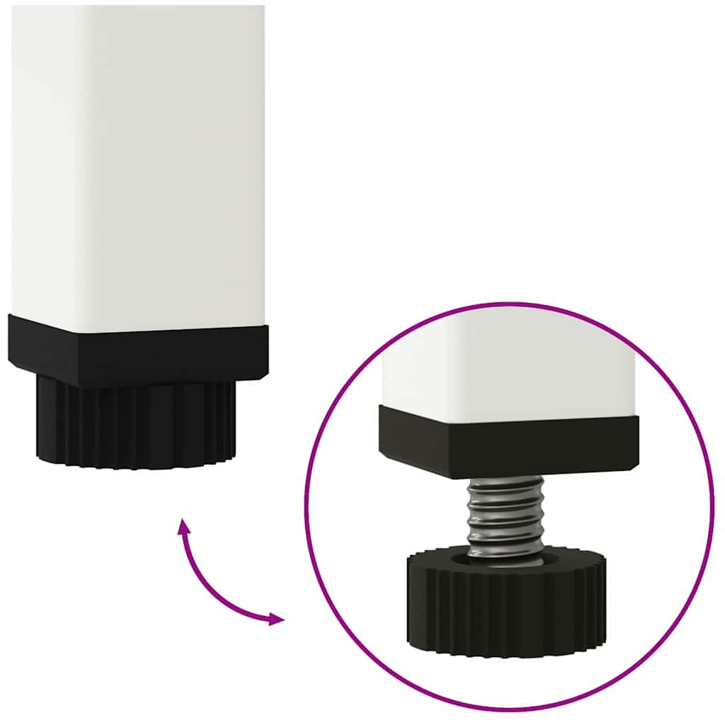 Hevet Hageplante Hvit 60 x 26 x 45 cm Stål