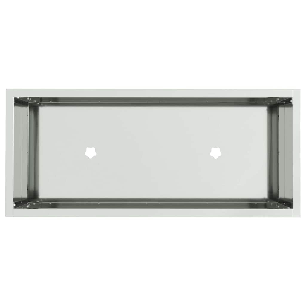 Hevet Hageplante sølv 60 x 26 x 45 cm Galvanisert Stål