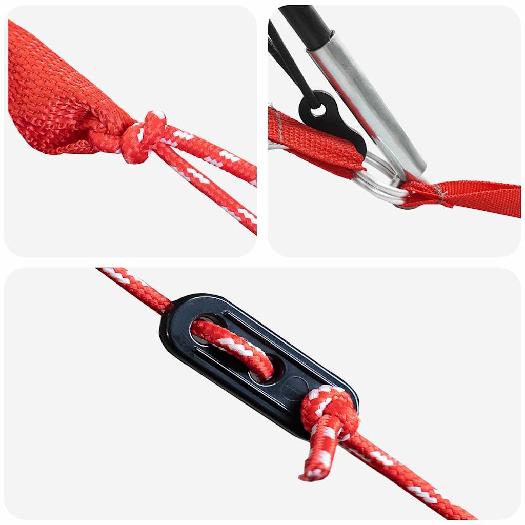 Tunneltelt med tak Grå og Oransje 710 x 460 x 245 cm