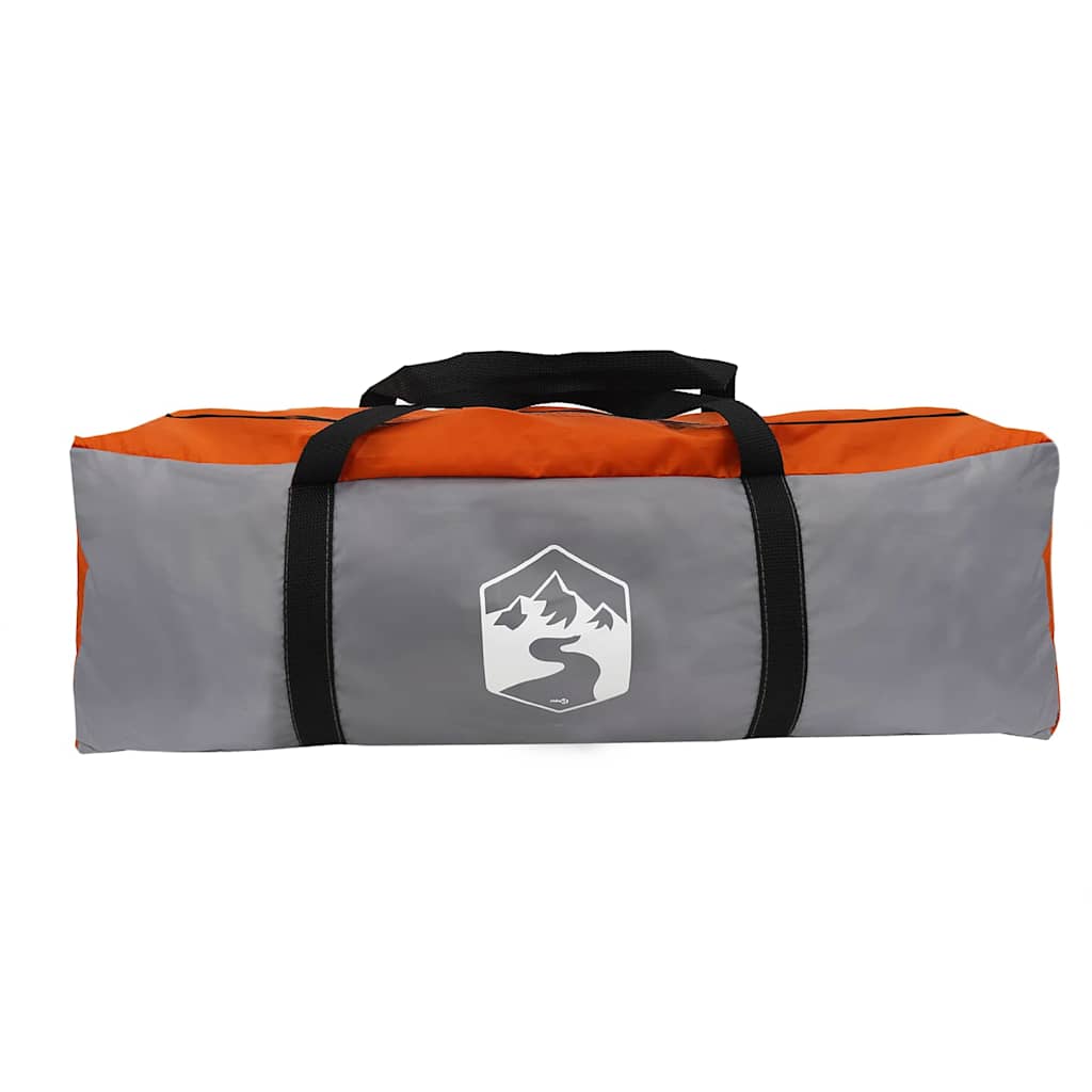 Telt med tak med lagring Grå og Oransje 680 x 510 x 210 cm