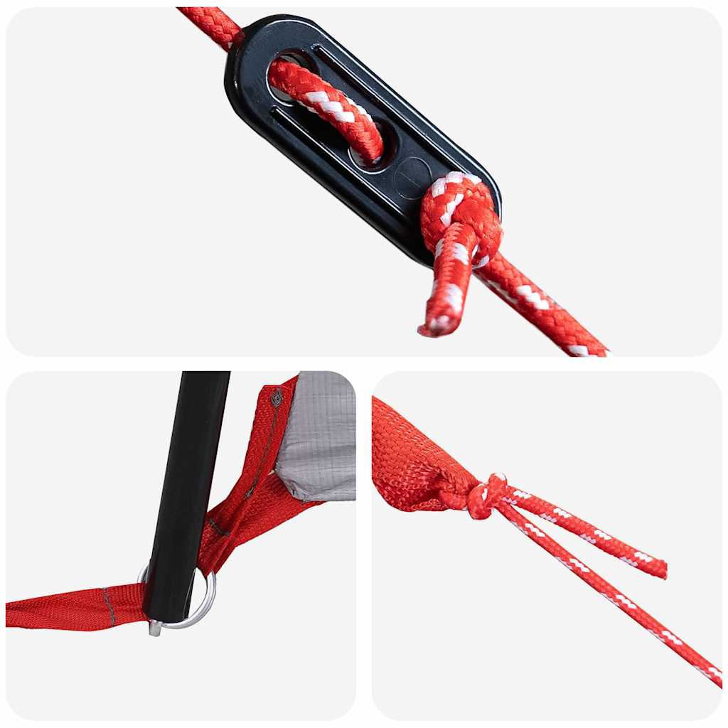 Hyttetelt Blå 400 x 350 x 212 cm 185T Polyester med PU Belegg