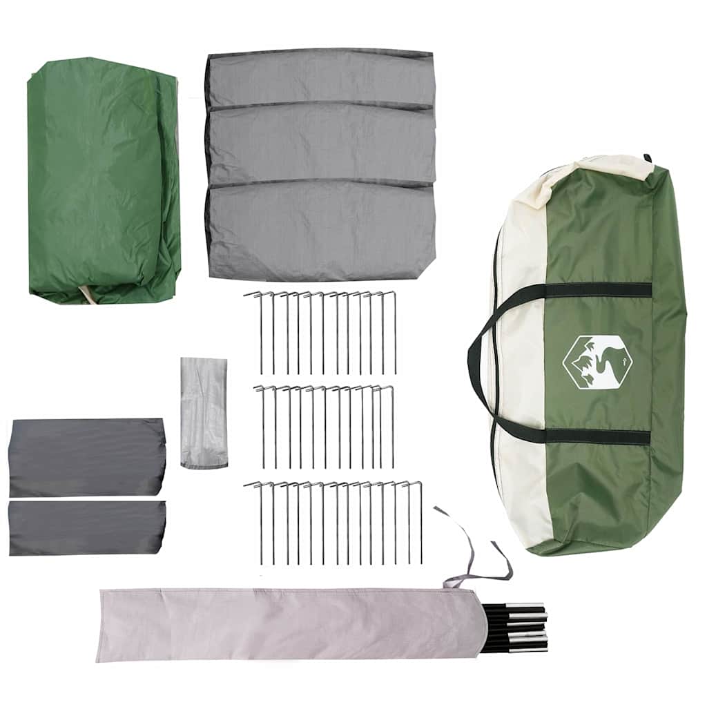 Familietelt med tak Grønn og hvit 760 x 645 x 230 cm