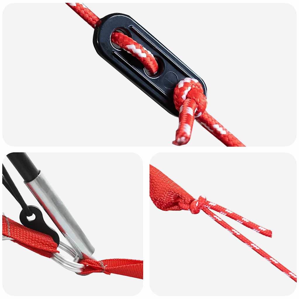 Familietelt med tak med lagring Grønn og Grå 460 x 430 x 214 cm