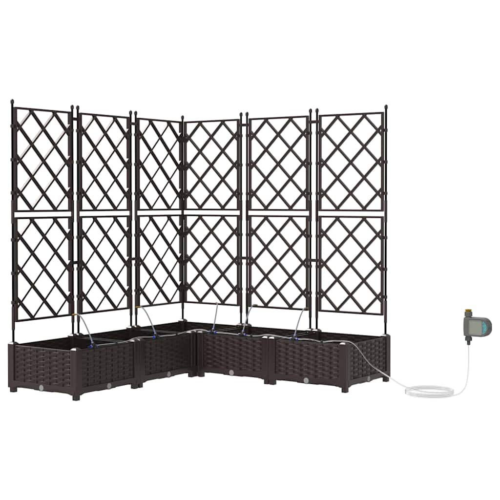 Hagepotter Brun 120 x 120 x 126 cm Stål