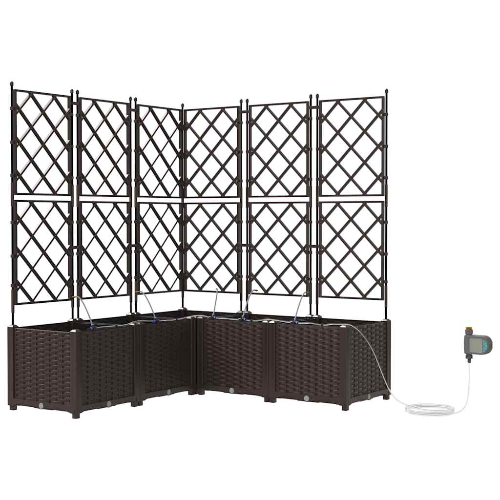 Hagepotter Brun 120 x 120 x 142 cm Stål