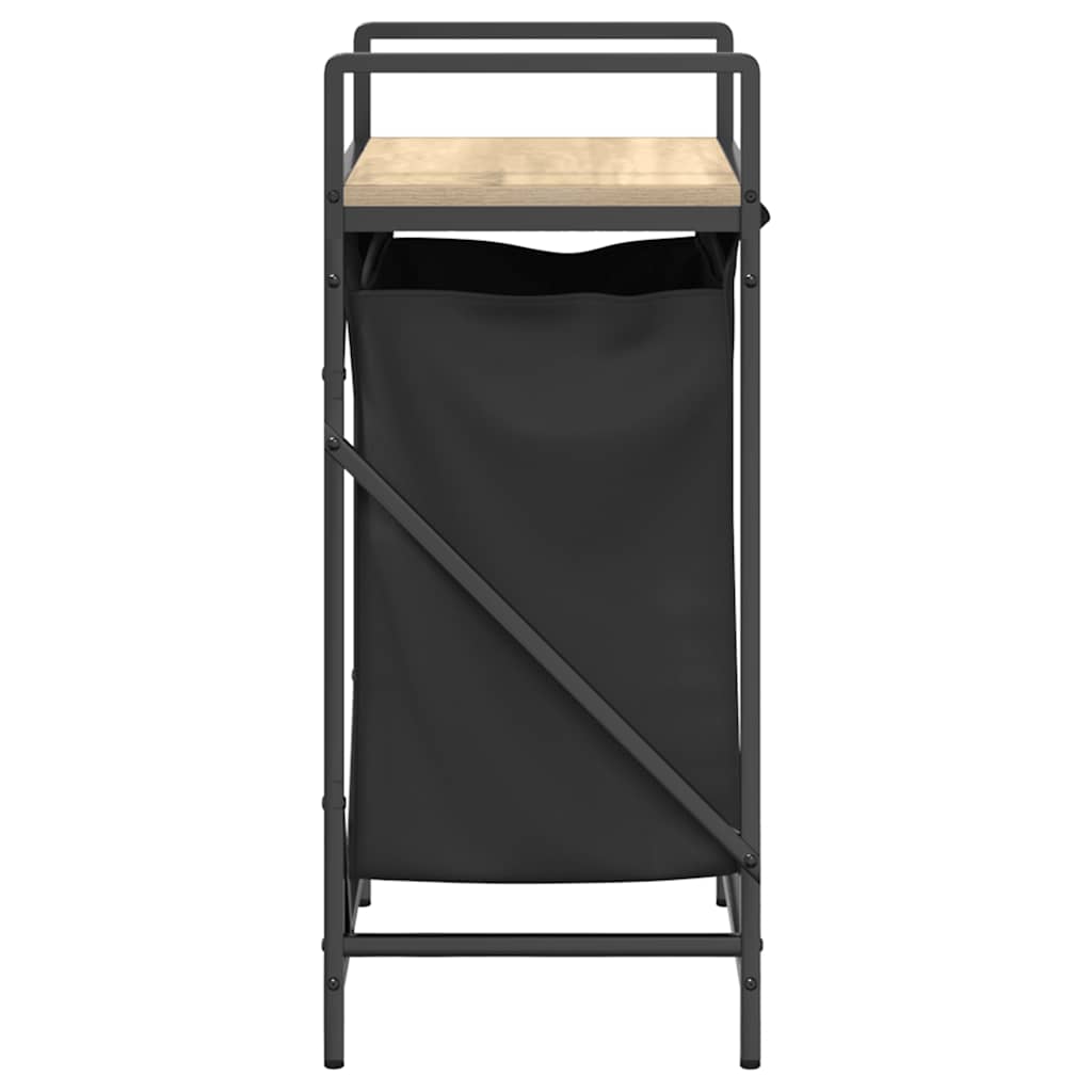 skittentøyskurv 1 rom med hylle sonoma eik