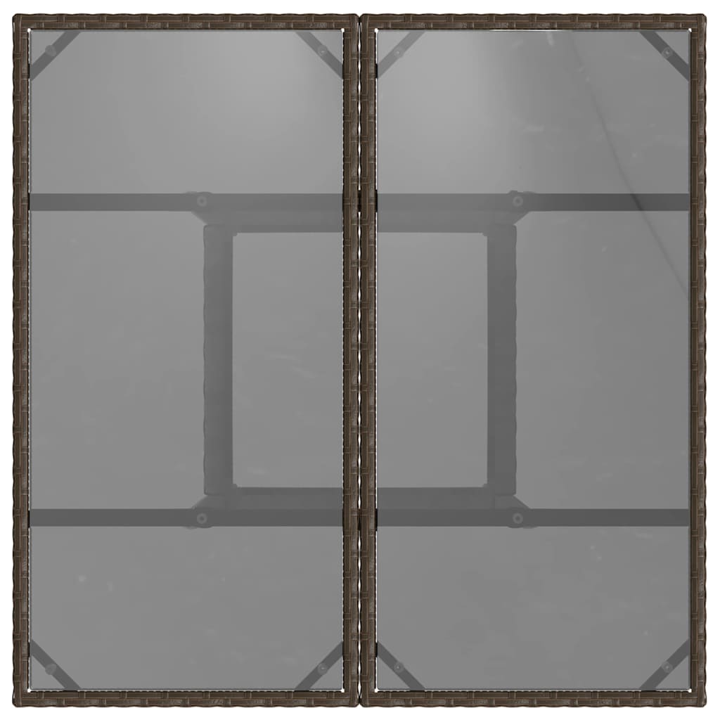 Hage Spisegruppe 3 pcs Brun Poly rattan