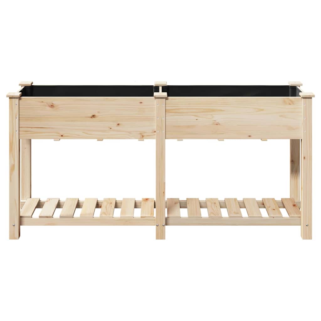 Hageblomsterpotte Beige 161 x 43 x 76.5 cm Solid furu tre