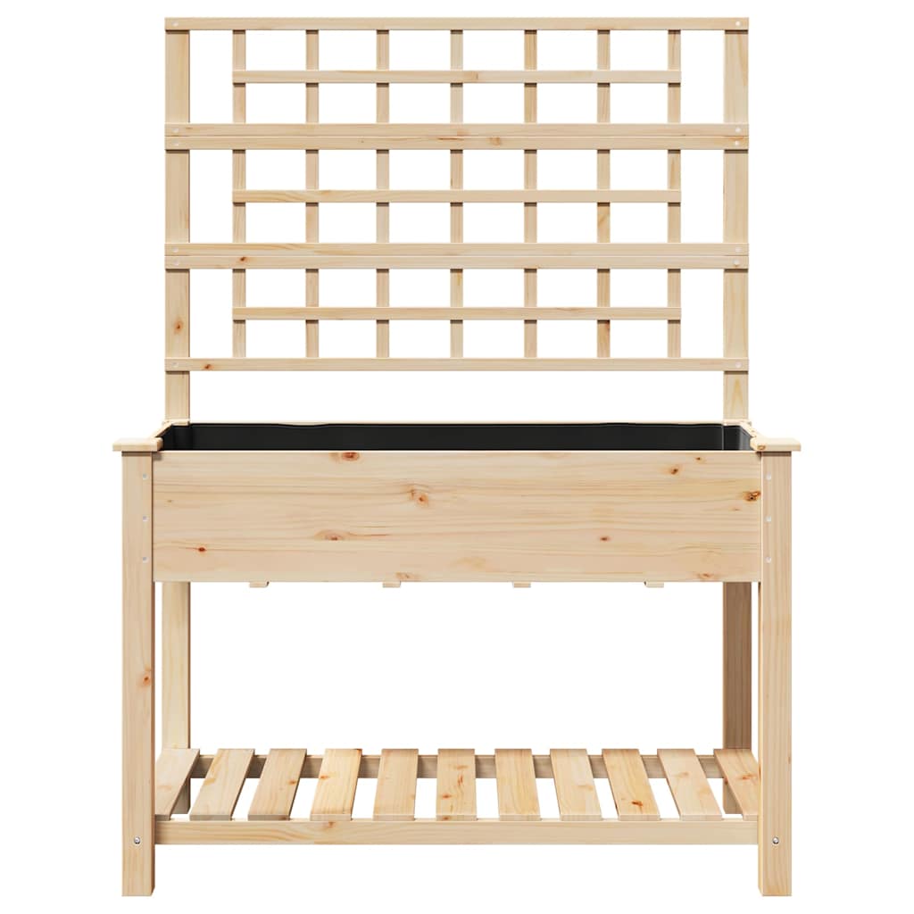 Hageblomsterpotte Beige 115 x 60,5 x 153 cm Massiv Furu Tre