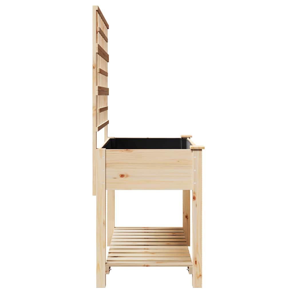 Hageblomsterpotte Beige 115 x 60,5 x 153 cm Massiv Furu Tre