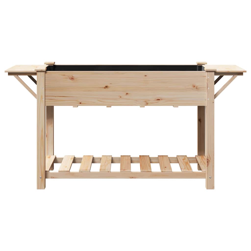Hageblomsterpotte Beige 155 x 59 x 76.5 cm Solid furu tre