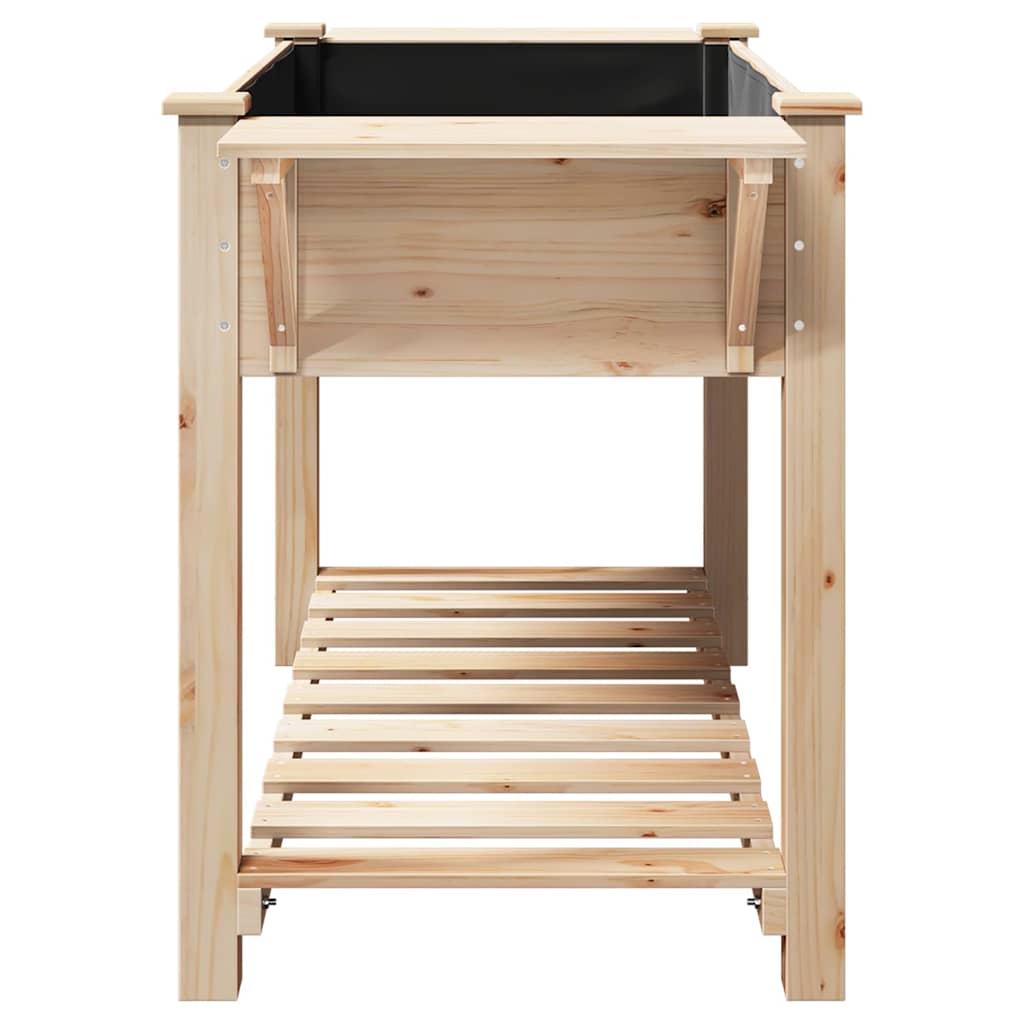 Hageblomsterpotte Beige 155 x 59 x 76,5 cm Massiv Furu Tre