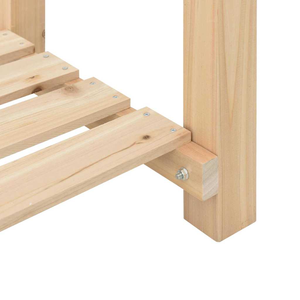 Hageblomsterpotte Beige 45 x 45 x 76,5 cm Massiv Furu Tre