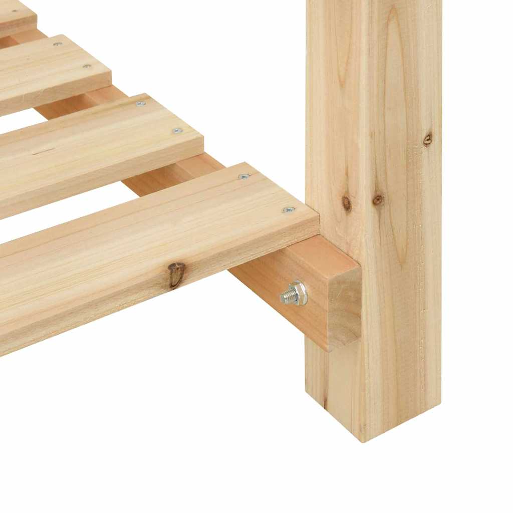 Hageblomsterpotte Beige 90 x 90 x 76,5 cm Massiv Furu Tre