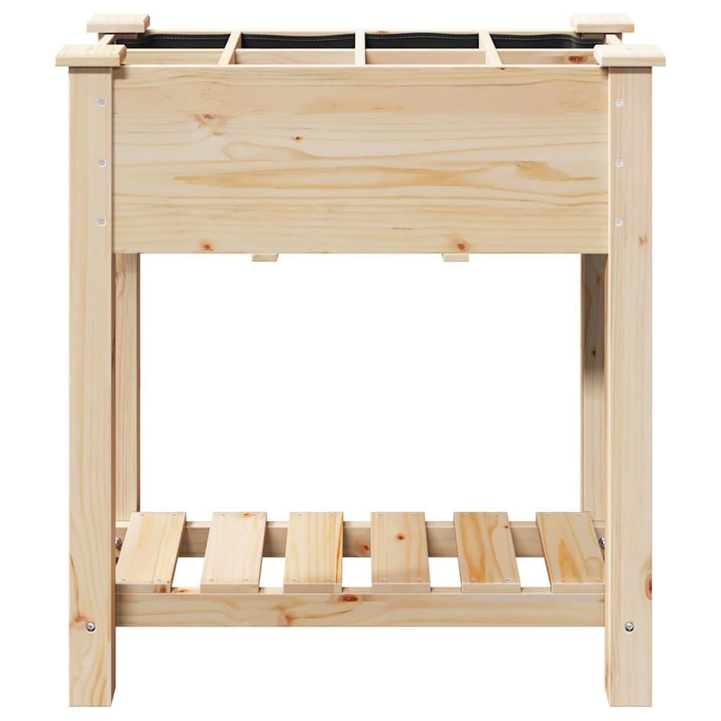 Hageblomsterpotte Beige 71 x 37 x 76,5 cm Massiv Furu Tre