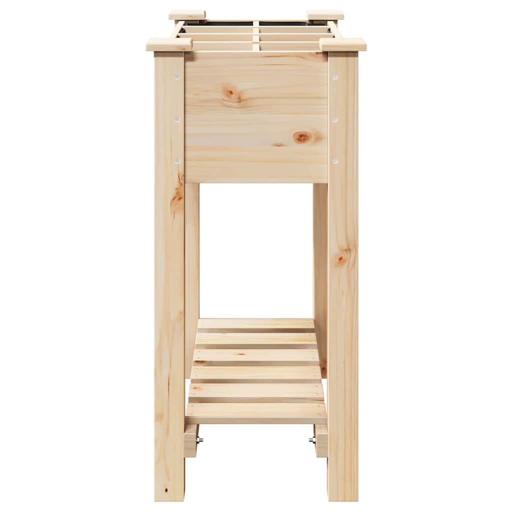 Hageblomsterpotte Beige 71 x 37 x 76.5 cm Solid furu tre