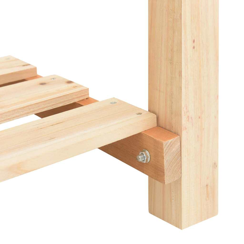 Hageblomsterpotte Beige 161,5 x 45 x 76,5 cm Massiv Furu Tre