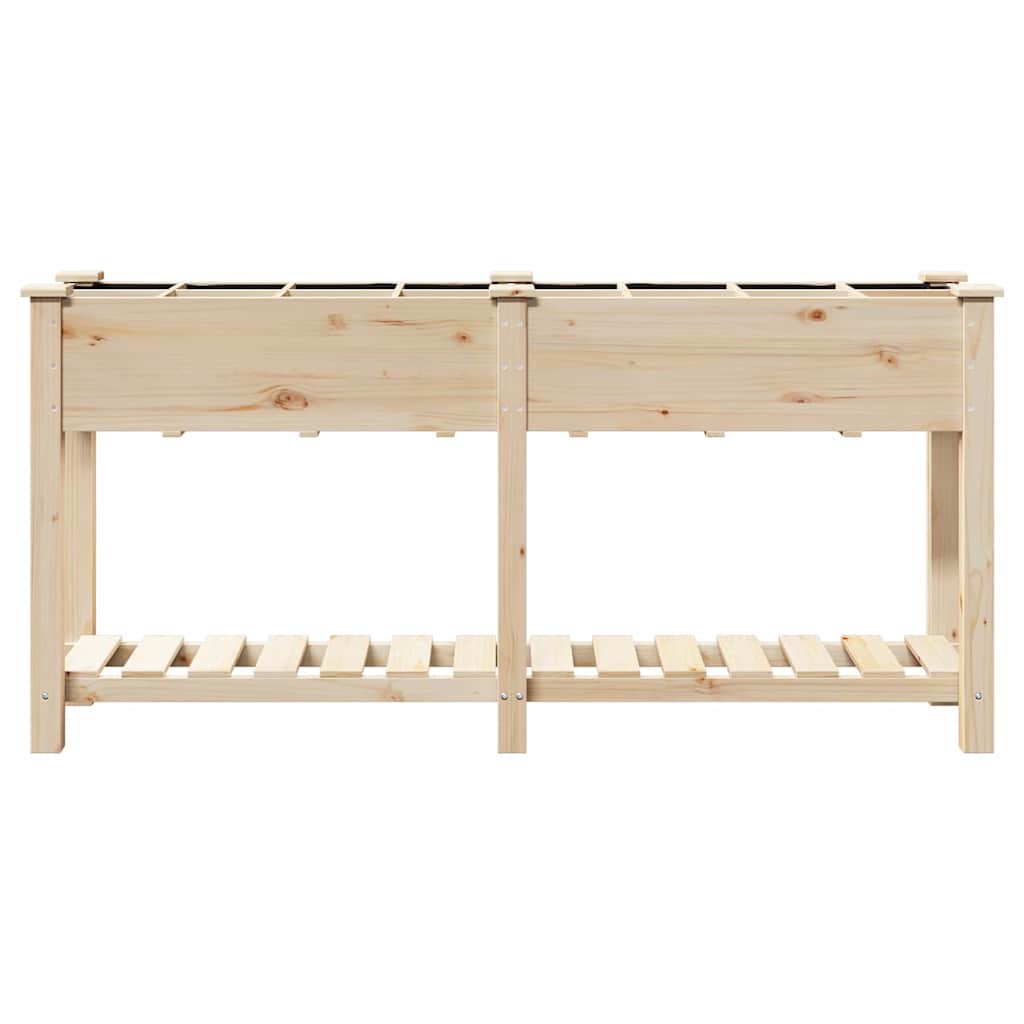 Hageblomsterpotte Beige 161.5 x 45 x 76.5 cm Solid furu tre