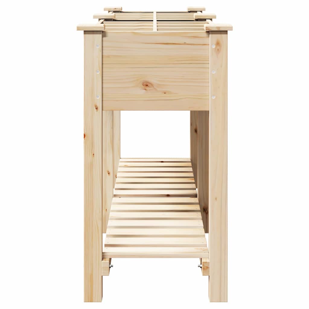 Hageblomsterpotte Beige 161.5 x 45 x 76.5 cm Solid furu tre