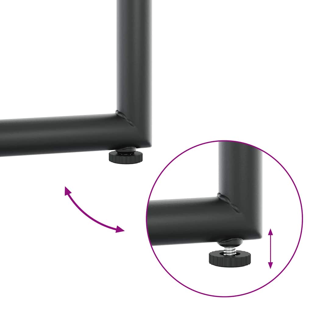 16-delt hagespisemøbelsett med puter i stål og tekstilene