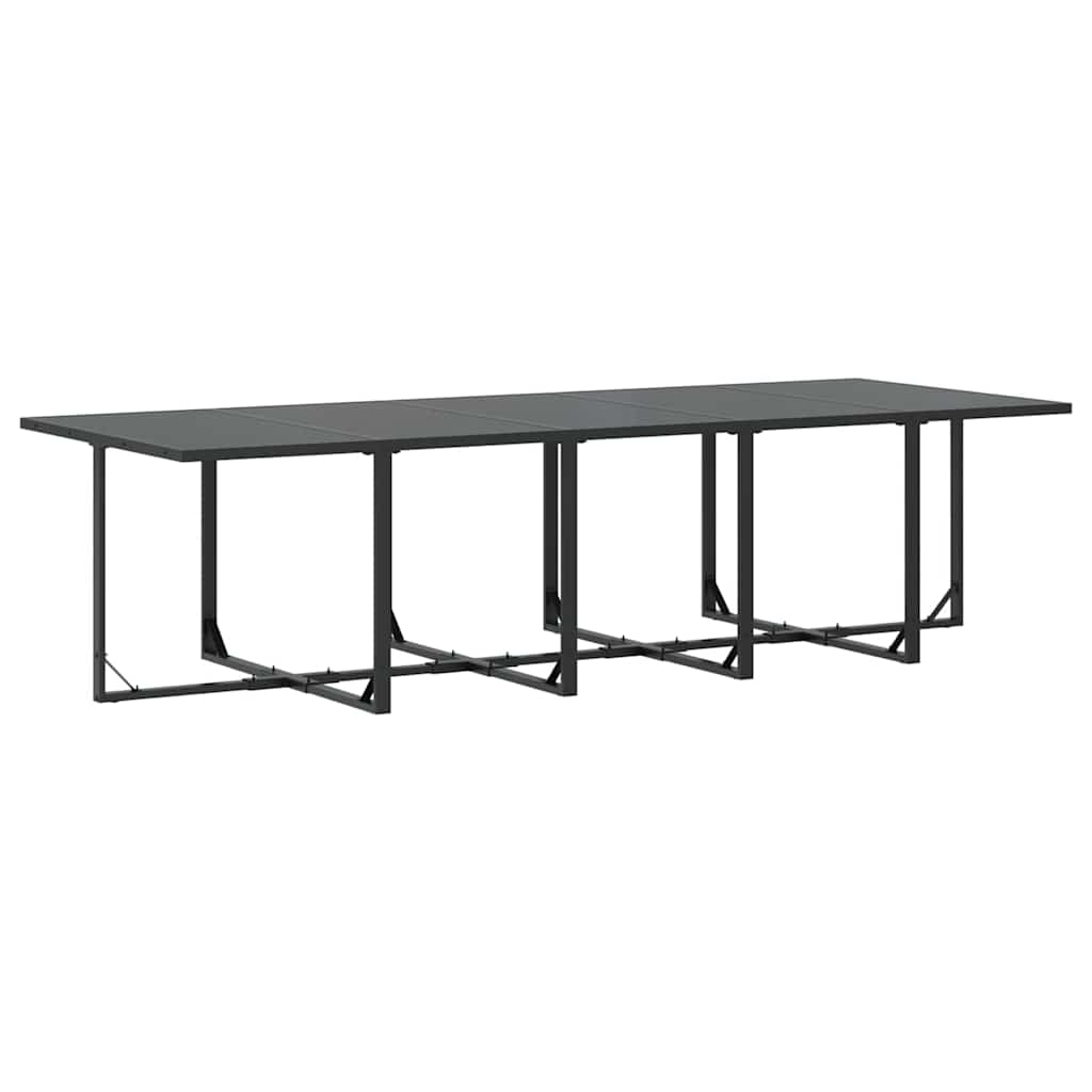 19-delt hage spisegruppe med puter i stål og textilene