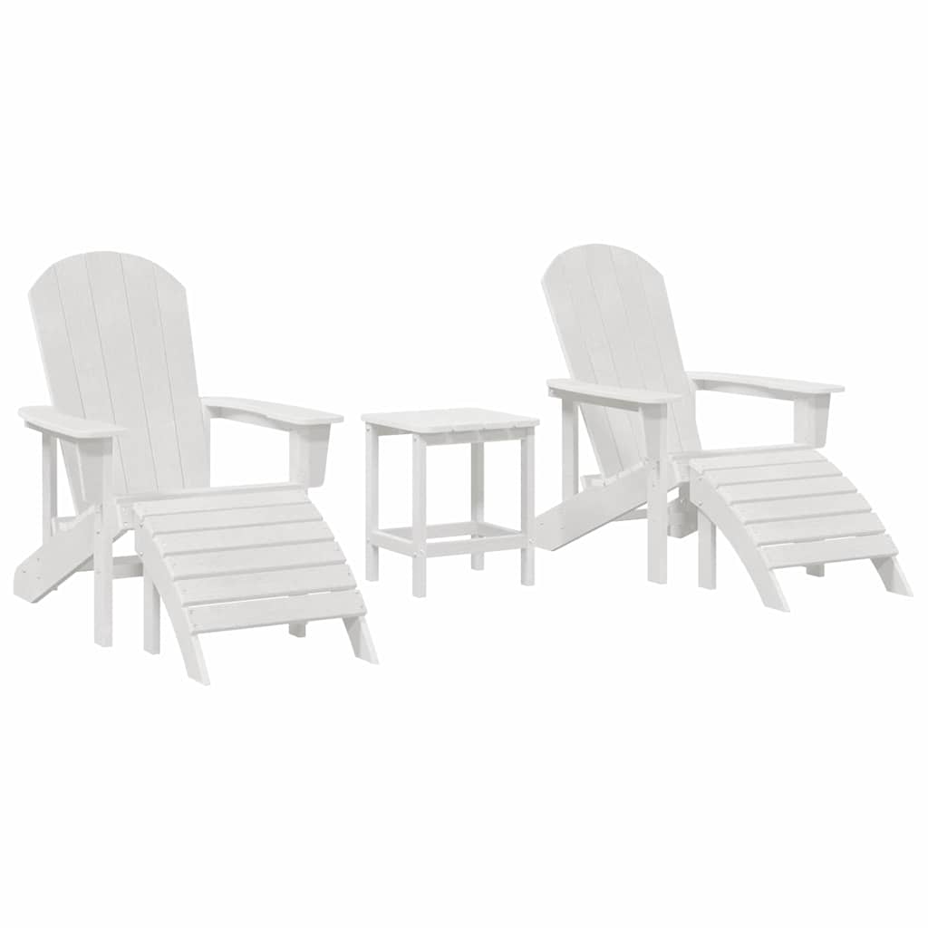 3 Delt Hage Loungesett Hvit HDPE