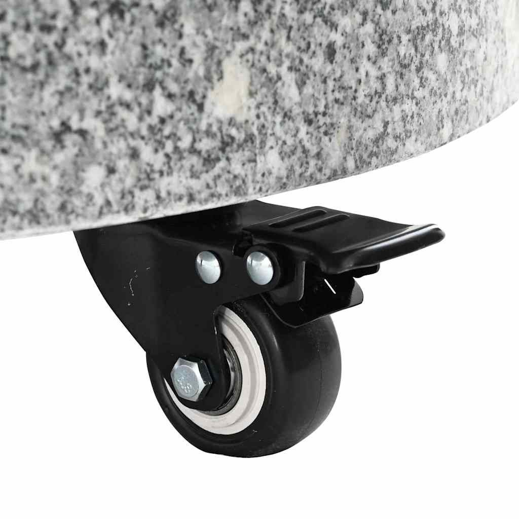 Parasollfot Grå 45 x 45 x 45 cm Granitt