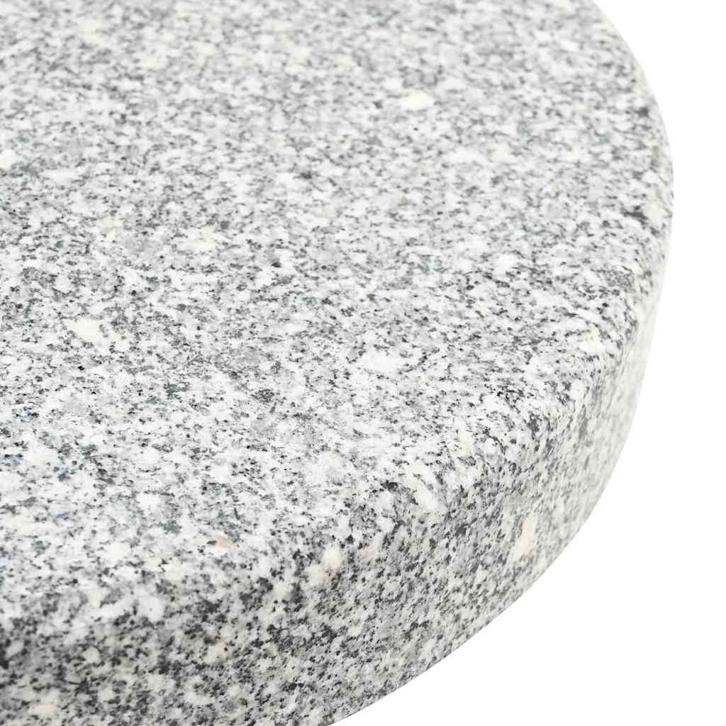 Parasollfot Grå 45 x 45 x 45 cm Granitt