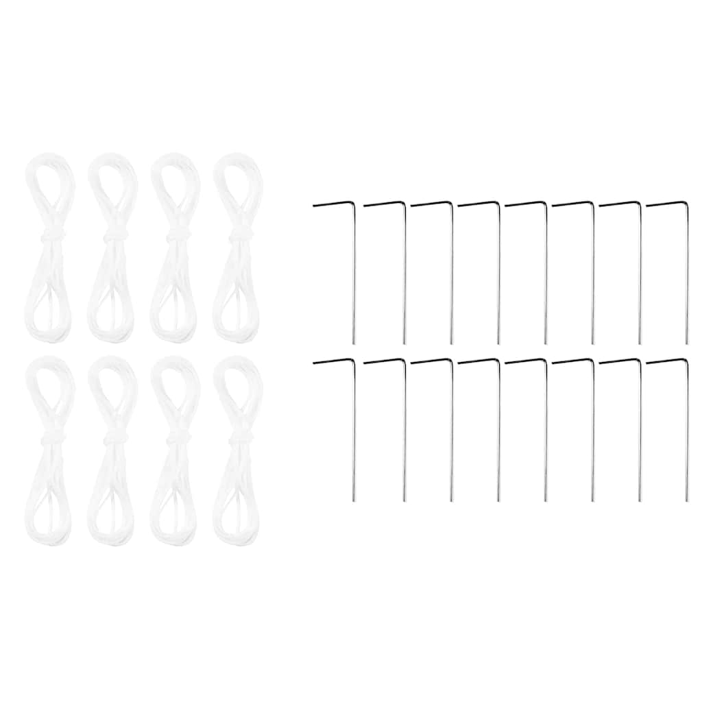 Festtelt med 8 Sider i Hvitt 4x4 m PE