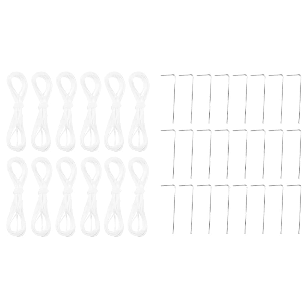 Festtelt med 12 blå sidevegger, 8x4 m PE