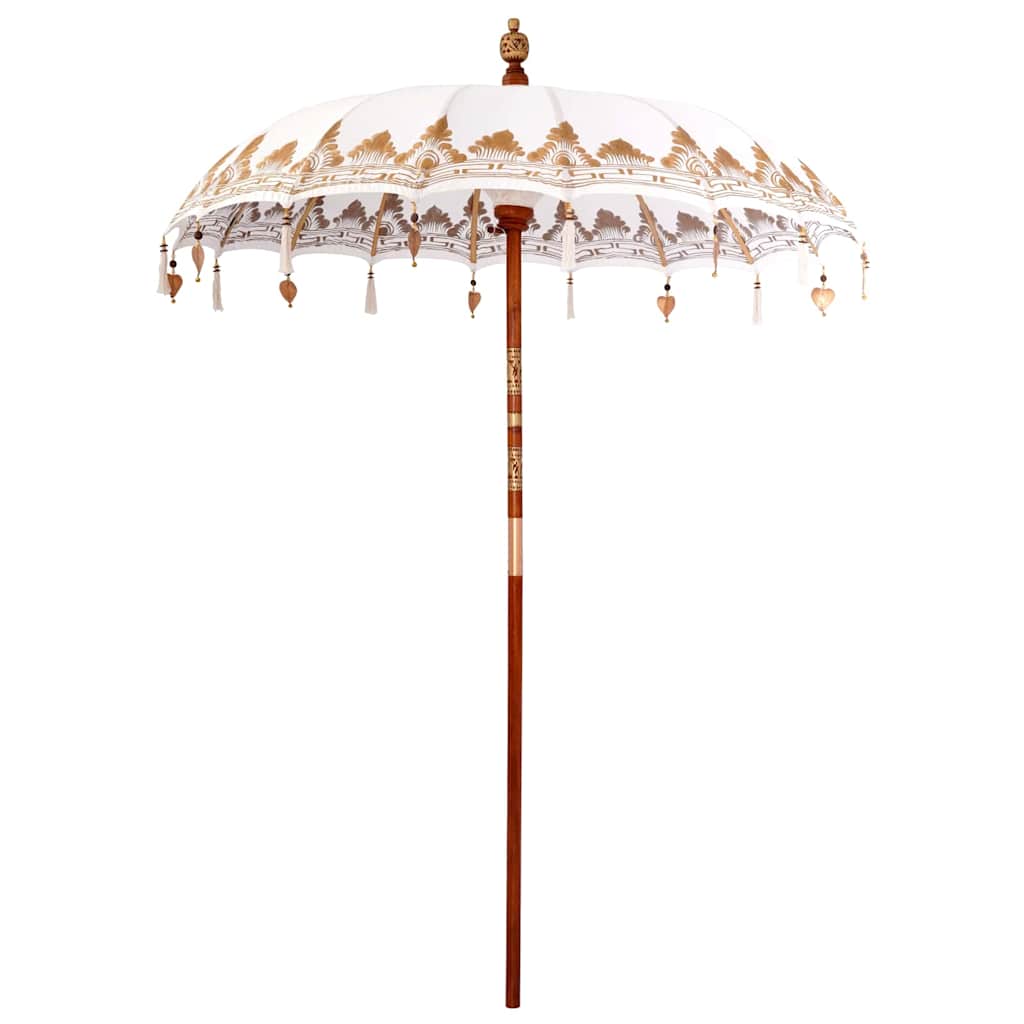 Parasoll Annet Krem x 250 cm Bomull og tre