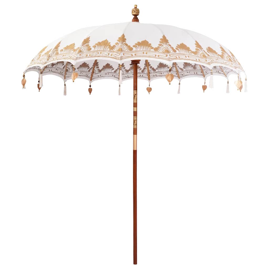 Parasoll Annet Krem x 250 cm Bomull og tre