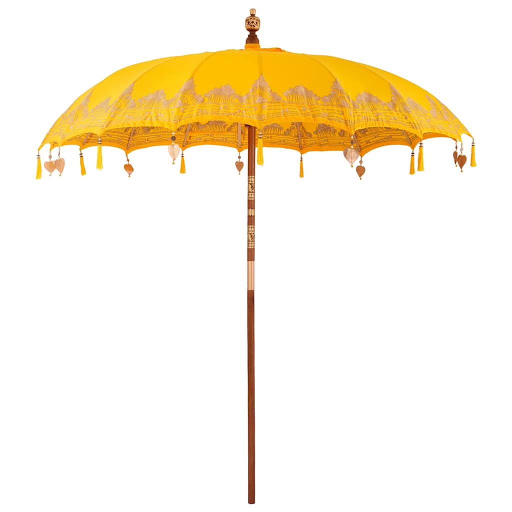 Parasoll Annet Gul x 250 cm Bomull og tre