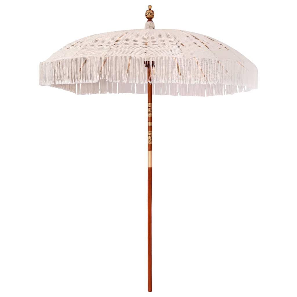 Parasoll Annet Krem x 250 cm Bomull og solid tre