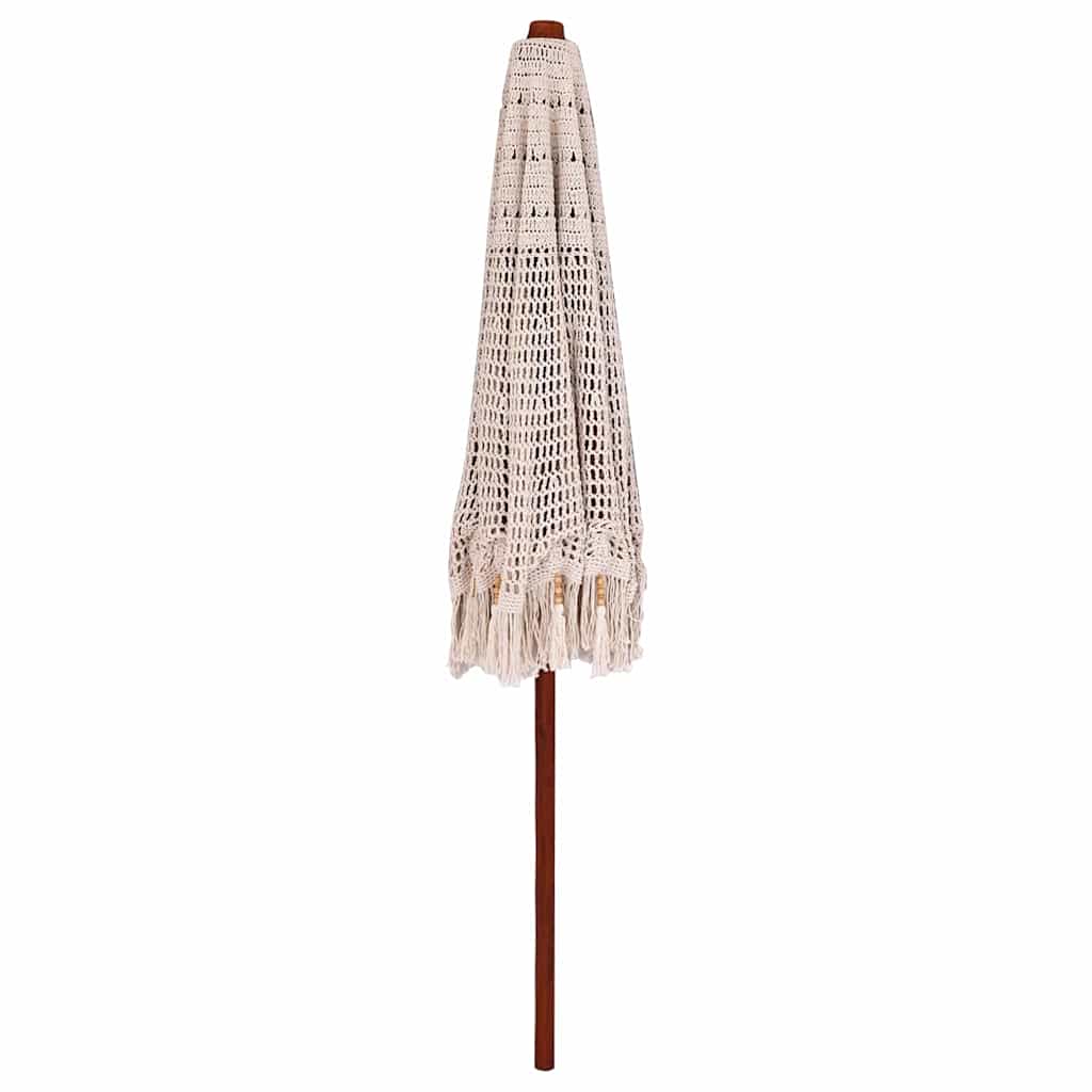 Parasoll Annet Krem x 250 cm Bomull og solid tre